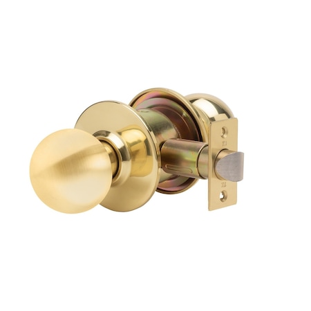 Trans Atlantic Co. SVB Series Bright Brass Grade 2 Standard Duty Commercial Cylindrical Passage Hall/Closet Door Knob DL-SVB10-US3